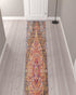 5’ X 8’ Rustic Orange Medallion Area Rug