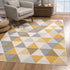 9' X 12' Yellow Geometric Area Rug