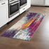 10' Magenta Abstract Dhurrie Runner Rug