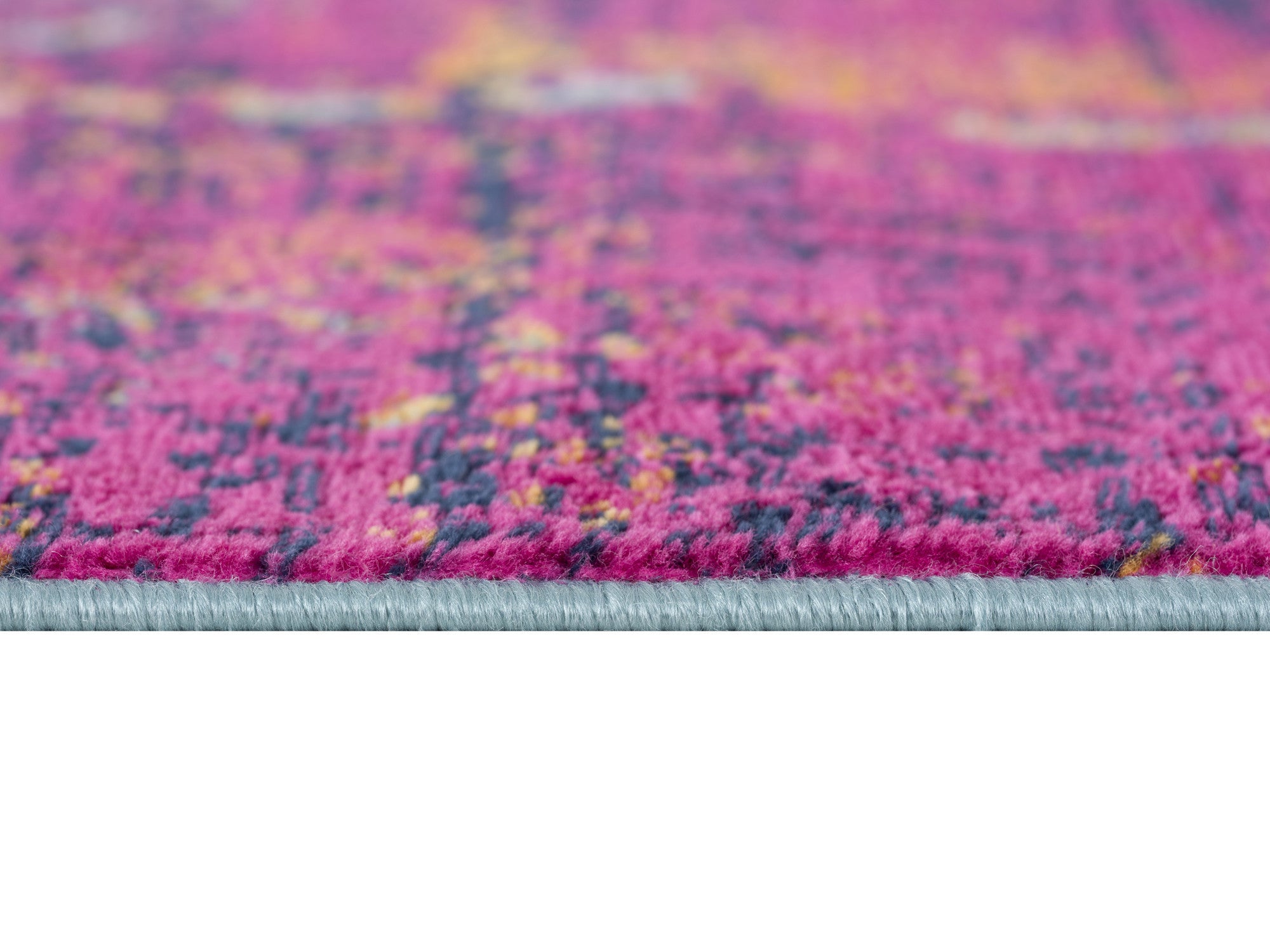 10' Magenta Abstract Dhurrie Runner Rug