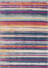 2’ X 5’ Multicolor Irregular Striped Area Rug