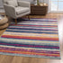 2’ X 10’ Multicolor Irregular Stripe Boho Runner Rug