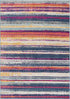 2’ X 5’ Multicolor Irregular Striped Area Rug