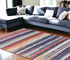 2’ X 5’ Multicolor Irregular Striped Area Rug