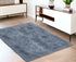 5' X 7' Gray Shag Non Skid Area Rug