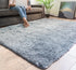 5' X 7' Gray Shag Non Skid Area Rug