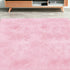 4' X 5' Pink Shag Power Loom Area Rug