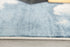 4’ X 6’ Gray And Blue Abstract Clouds Area Rug