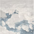 4’ X 6’ Gray And Blue Abstract Clouds Area Rug