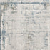 4’ X 6’ Ivory And Blue Abstract Distressed Area Rug