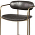 29" Deep Brown Steel Low back Bar Chair