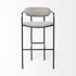 29" Grey Steel Bar Chair