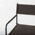 " Brown And Black Leather Bar Chair