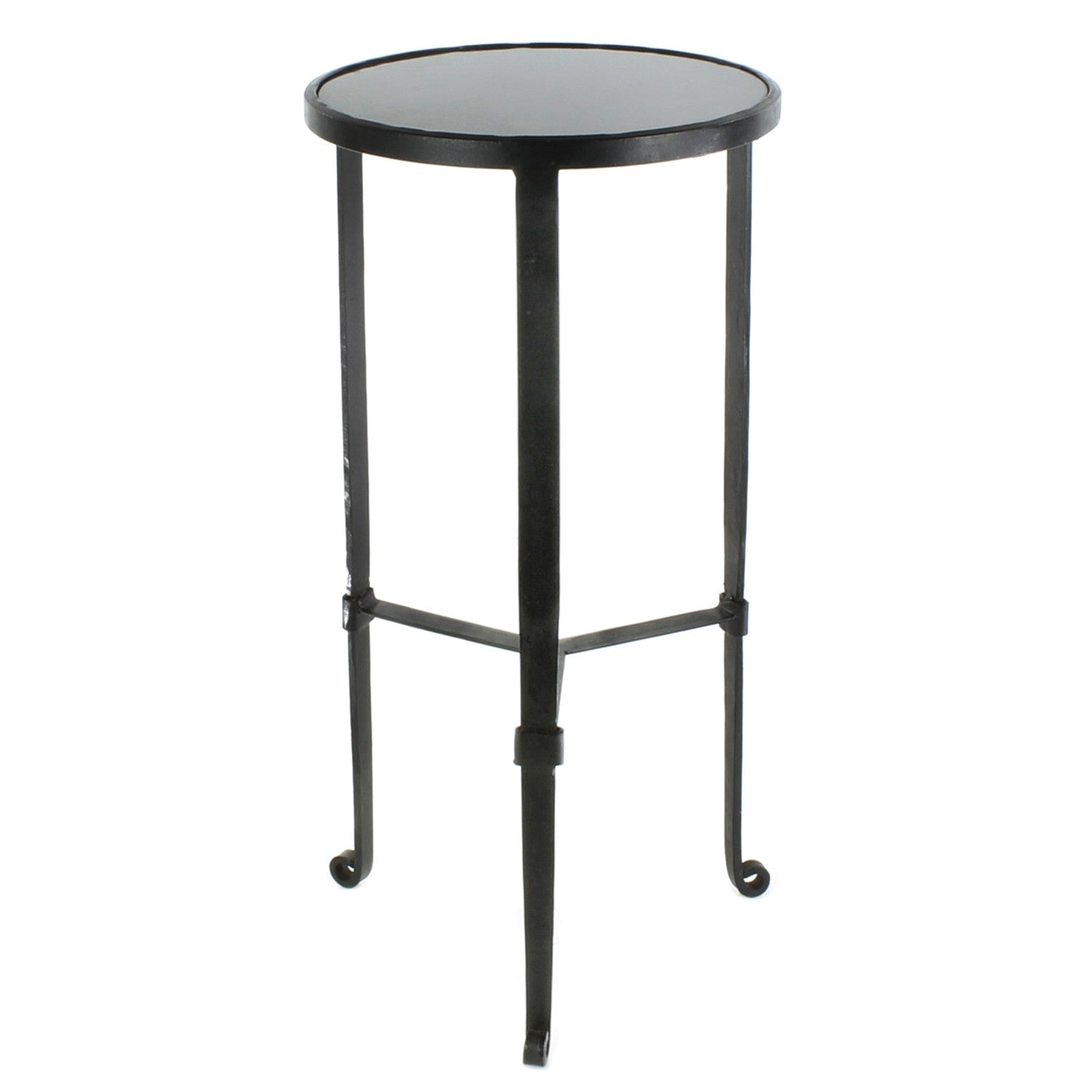 24" Black Iron Square End Table