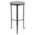 24" Black Iron Square End Table