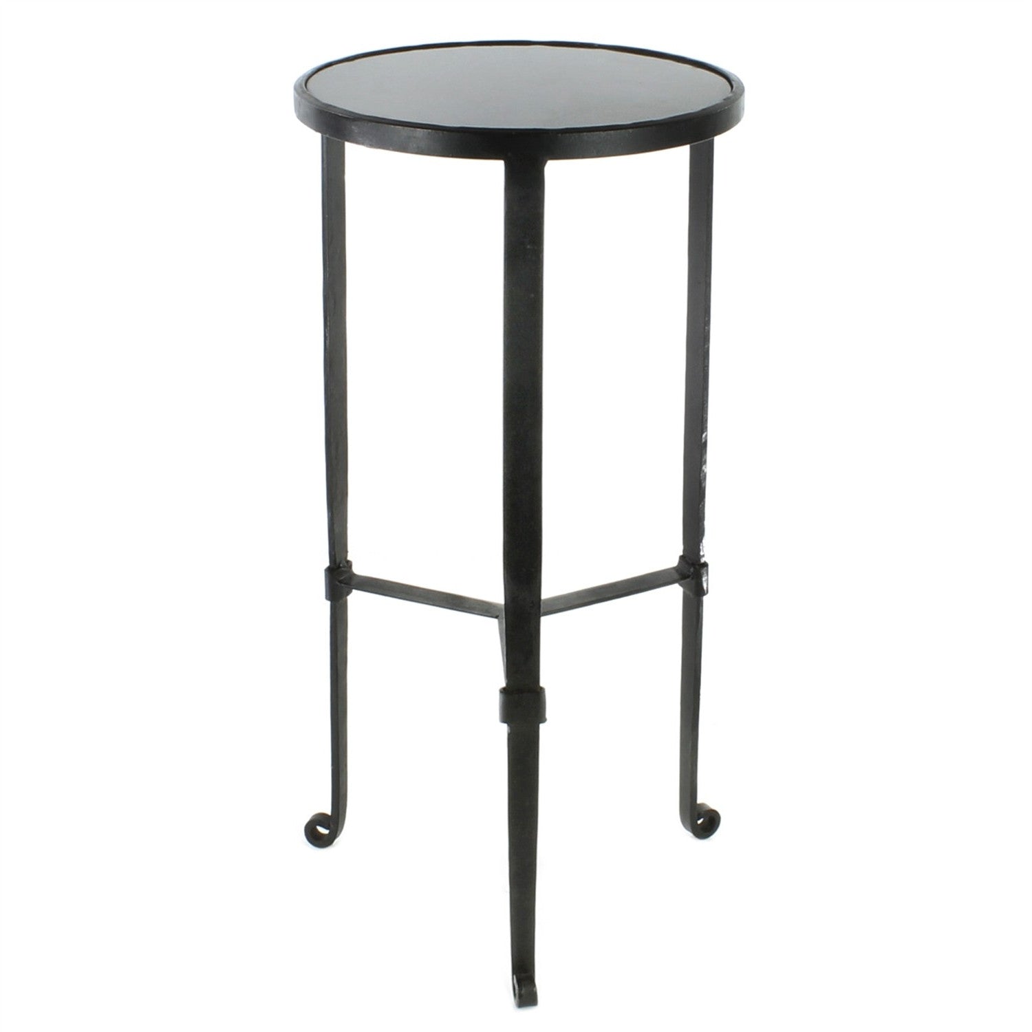 24" Black Iron Square End Table