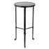 24" Black Iron Square End Table