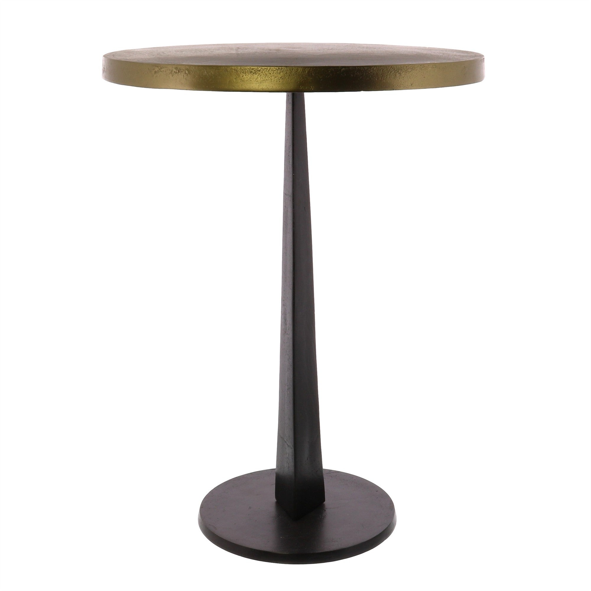 21" Bronze Iron Round End Table