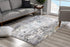 8' X 10' Gray Abstract Power Loom Area Rug