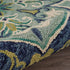 4’ Round Blue Ornate Medallion Area Rug