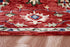 5’ X 7’ Red And Blue Floral Medallion Area Rug