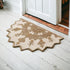 2’ X 4’ Tan Retro Modern Medallion Hearth Rug