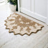 2’ X 4’ Tan Retro Modern Medallion Hearth Rug