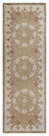 2’ X 4’ Tan Retro Modern Medallion Hearth Rug