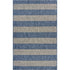 2' X 3' Blue And Gray Striped Indoor Outdoor Area Rug
