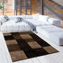 2’ X 15’ Brown Geometric Blocks Runner Rug