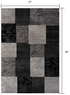 5' X 7' Gray Checkered Dhurrie Area Rug