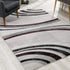 6' X 9' Gray Abstract Dhurrie Area Rug