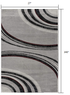 6' X 9' Gray Abstract Dhurrie Area Rug