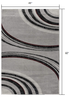 6' X 9' Gray Abstract Dhurrie Area Rug