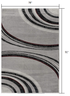 6' X 9' Gray Abstract Dhurrie Area Rug