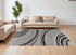 6' X 9' Gray Abstract Dhurrie Area Rug