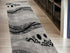 8' X 10' Gray Abstract Dhurrie Area Rug