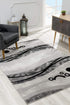 8' X 10' Gray Abstract Dhurrie Area Rug