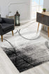 10' Gray Abstract Power Loom Runner Rug