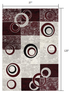 10' Red Abstract Dhurrie Runner Rug