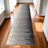 6' X 9' Black Abstract Dhurrie Area Rug