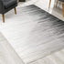 6' X 9' Black Abstract Dhurrie Area Rug