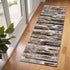 2’ X 6’ Beige Rustic Strokes Area Rug