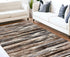 2’ X 6’ Beige Rustic Strokes Area Rug