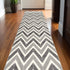 3' X 5' Gray Chevron Power Loom Area Rug