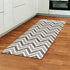 3' X 5' Gray Chevron Power Loom Area Rug