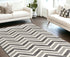 3' X 5' Gray Chevron Power Loom Area Rug