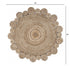 8’ Round Natural Coiled Area Rug