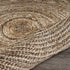 8’ Round Natural Coiled Area Rug