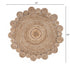 8’ Round Natural Coiled Area Rug